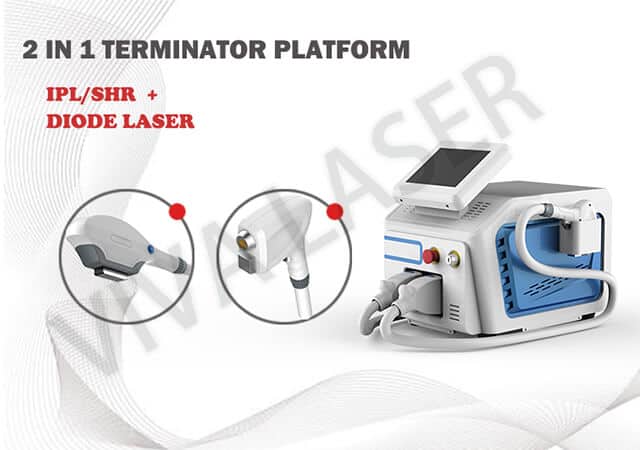 Diode laser + ipl 2 in 1 photo