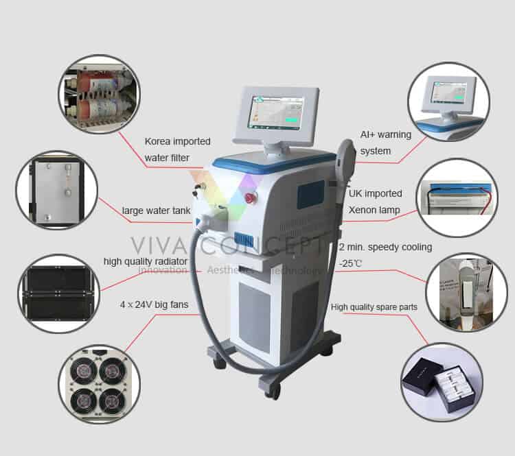 SHR hair removal machine